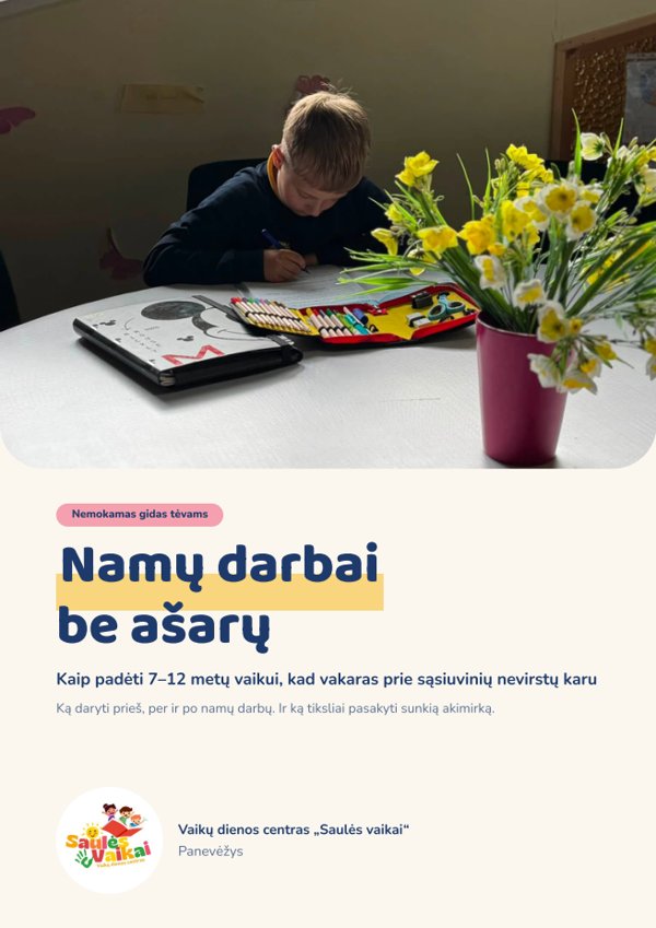 „Namų darbai be ašarų“ viršelis