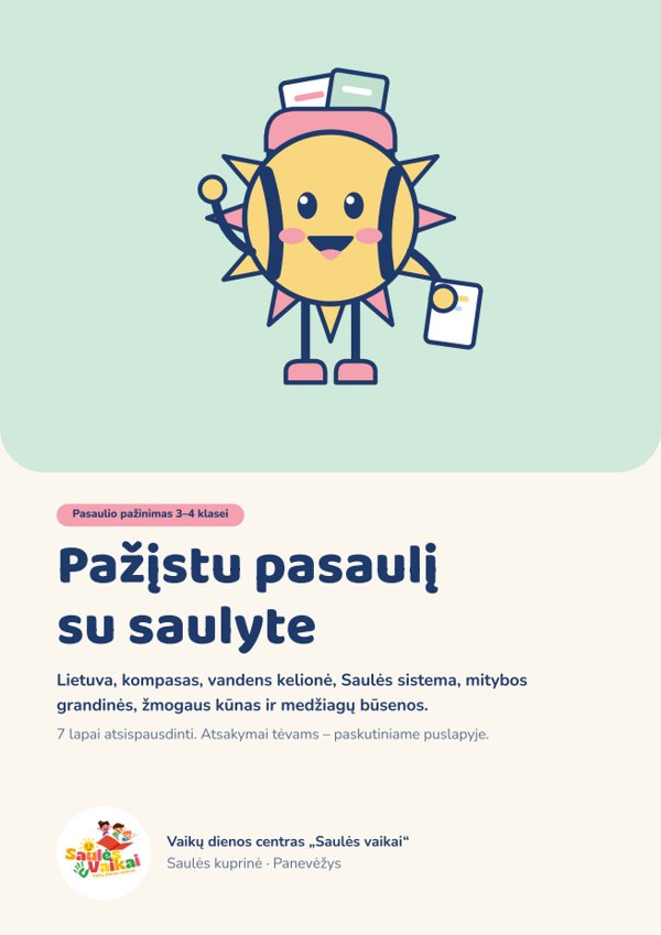 „Pažįstu pasaulį su saulyte“ viršelis